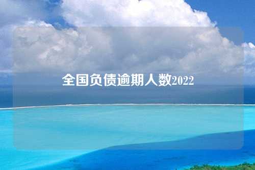 全国负债逾期人数2022