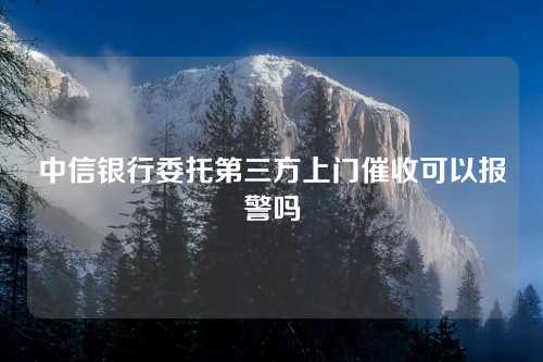 中信银行委托第三方上门催收可以报警吗