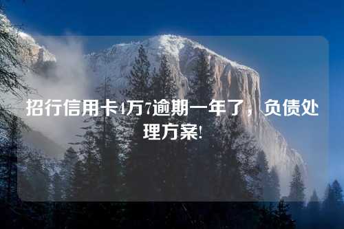 招行信用卡4万7逾期一年了，负债处理方案!