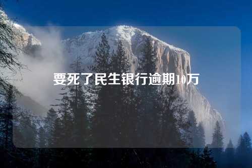 要死了民生银行逾期10万