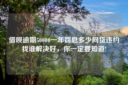 借呗逾期50000一年罚息多少网贷违约找谁解决好，你一定要知道!