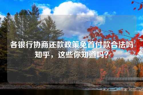 各银行协商还款政策免首付款合法吗知乎，这些你知道吗？