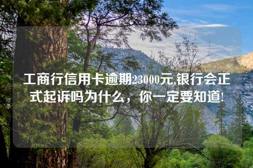 工商行信用卡逾期23000元,银行会正式起诉吗为什么，你一定要知道!