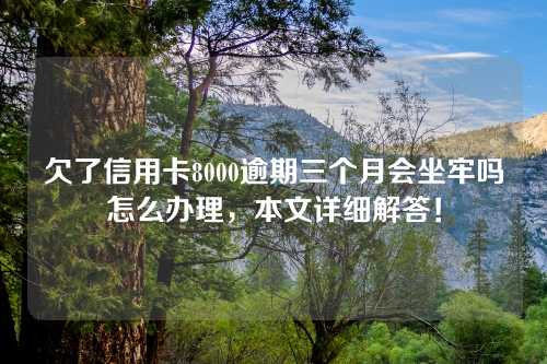 欠了信用卡8000逾期三个月会坐牢吗怎么办理，本文详细解答！