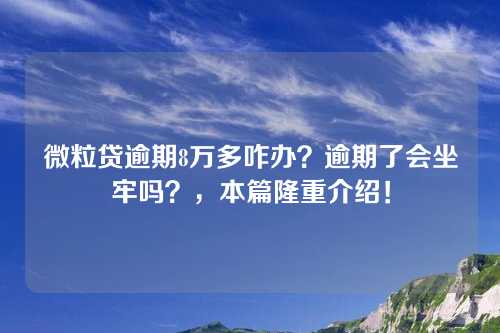 微粒贷逾期8万多咋办？逾期了会坐牢吗？，本篇隆重介绍！