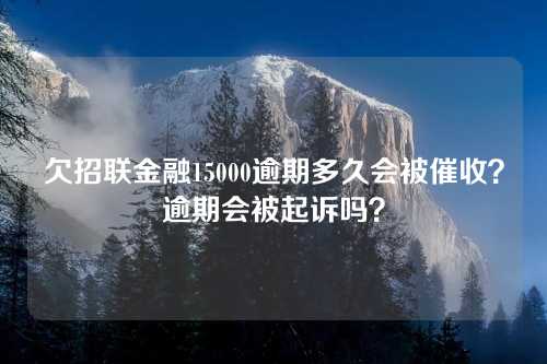 欠招联金融15000逾期多久会被催收？逾期会被起诉吗？