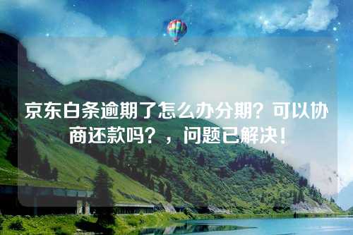 京东白条逾期了怎么办分期？可以协商还款吗？，问题已解决！