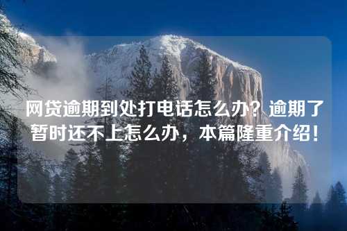 网贷逾期到处打电话怎么办？逾期了暂时还不上怎么办，本篇隆重介绍！