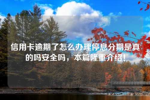 信用卡逾期了怎么办理停息分期是真的吗安全吗，本篇隆重介绍！