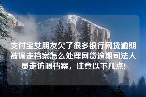 支付宝女朋友欠了很多银行网贷逾期被调走档案怎么处理网贷逾期司法人员走访调档案，注意以下几点!