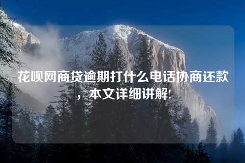 花呗网商贷逾期打什么电话协商还款，本文详细讲解!