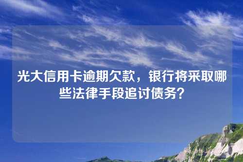 光大信用卡逾期欠款，银行将采取哪些法律手段追讨债务？